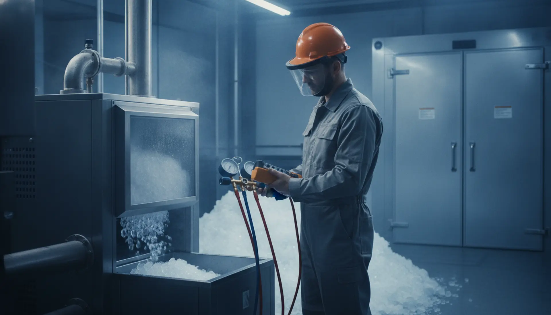 Reparación máquina para hacer hielo: recupere su producción en 24 h