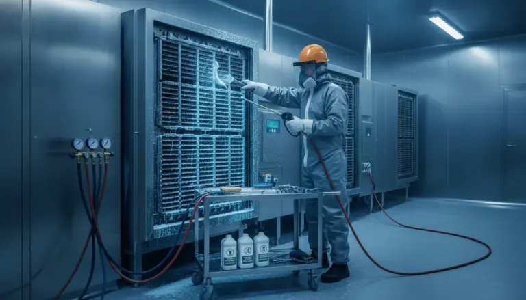 Limpieza y desinfección de fabricadores de hielo: -80% paros